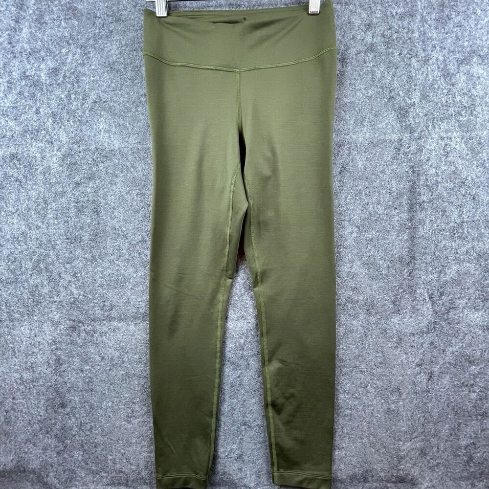Outdoor Voices Leggings Womens Small Green Ankle Stretch Soft Yoga Workout